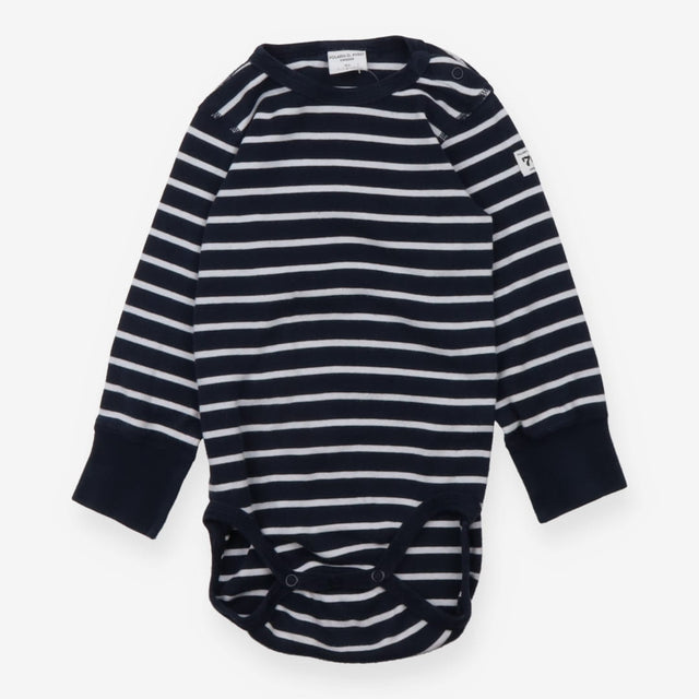 Navy and White Striped Bodysuit