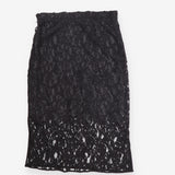 Black Lace Polka Dot Midi Ski