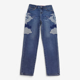 Jeans Blue Unicorn Fringe
