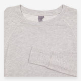 Grey Marl Cotton Modal Long Sleeve Crew Neck