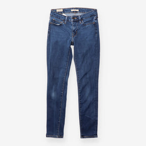 Skinny Jeans Mid Blue Wash Mid Rise Denim