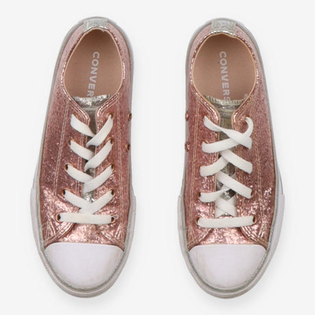 Trainers Pink and Silver Glitter