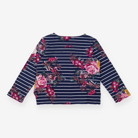 T-shirt long sleeve navy stripe floral
