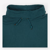Sweatshirt Dress ,Teal Funnel‑Neck