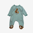 Green Stripe Unbearably Cute Sleepsuit