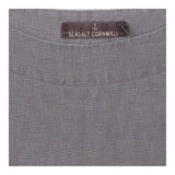 A Line Dress Charcoal Grey Short Sleeve