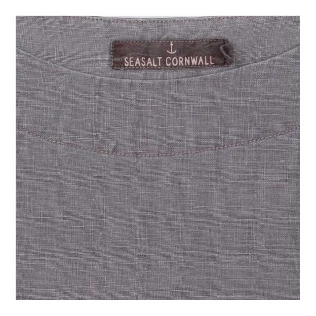A Line Dress Charcoal Grey Short Sleeve