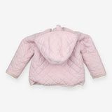 Pink Quilted Hooded Coat - Neck & Neck
