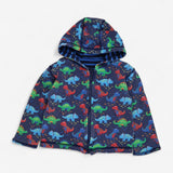 Zip Hoodie Blue Reversible Dinosaur