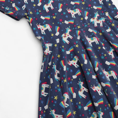 Dress navy unicorn stars