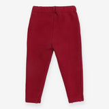 Plum fleece leggings