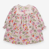 Dress Long Sleeve White Floral Miffy
