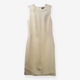 Jaeger Pure New Wool Cream Structured Sleeveless M