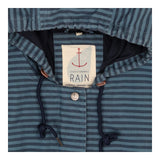 Blue Striped Bowsprit Raincoat | Hooded with Dippe