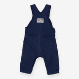 Jersey denim look dungarees pocket detail
