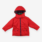 Red Fleece Lined 2-in-1 Raincoat