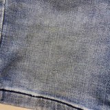 Denim Shorts with Striped Band