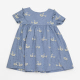 Dress Short Sleeve Jersey with Swans