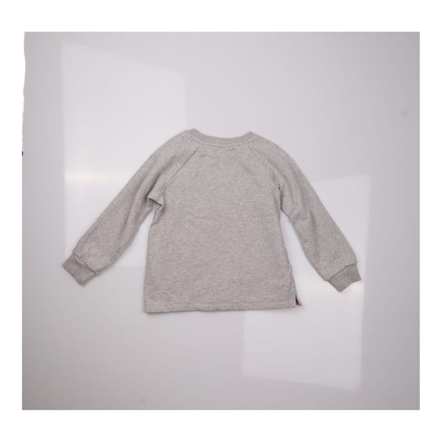 Grey sweater with pink fox face