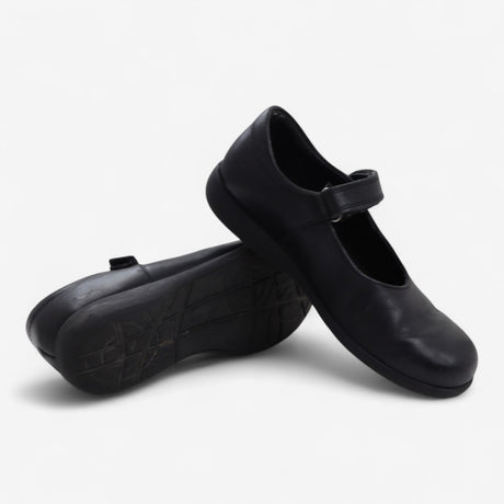 School Shoes Black Velcro Strap