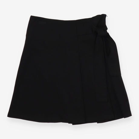 A-line skirt with wrap belt