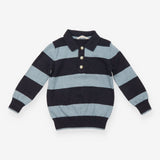 Black and Blue Collared Jumper