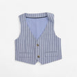 Light blue stripe waistcoat 