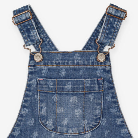 Dungarees blue denim floral print