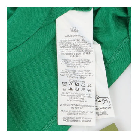 Apple Green Puff‑Shoulder Long Sleeve Top – Modal 