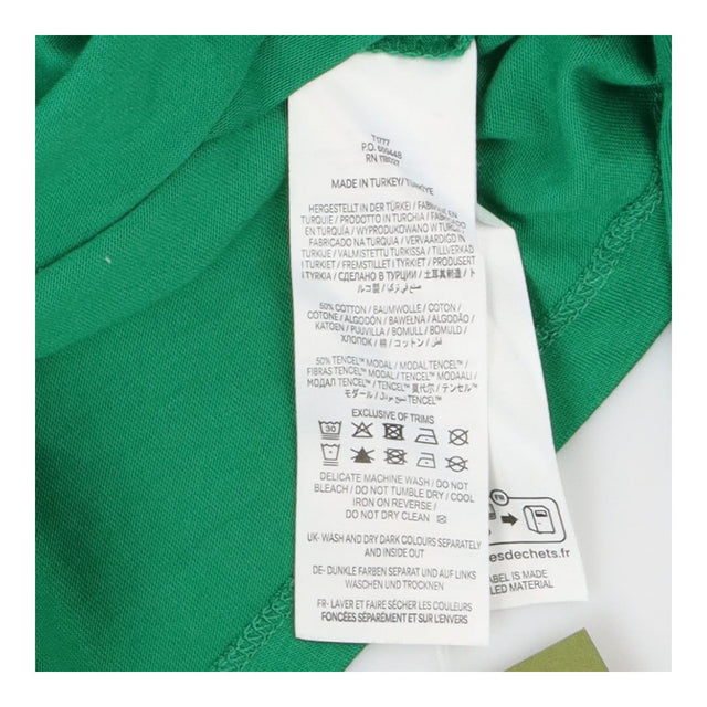 Apple Green Puff‑Shoulder Long Sleeve Top – Modal 