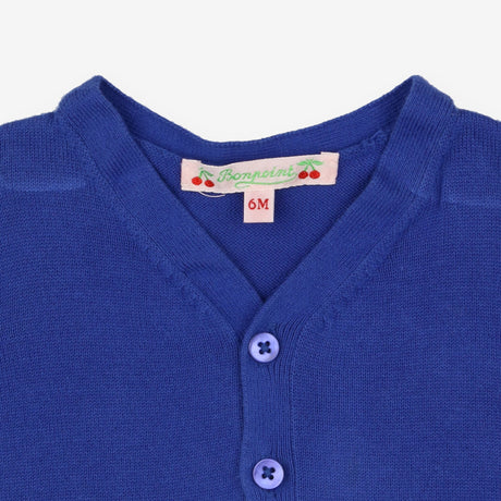 Royal blue knit cardigan
