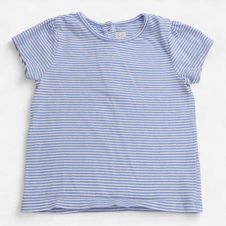 Dress blue daisy with stripe tee 