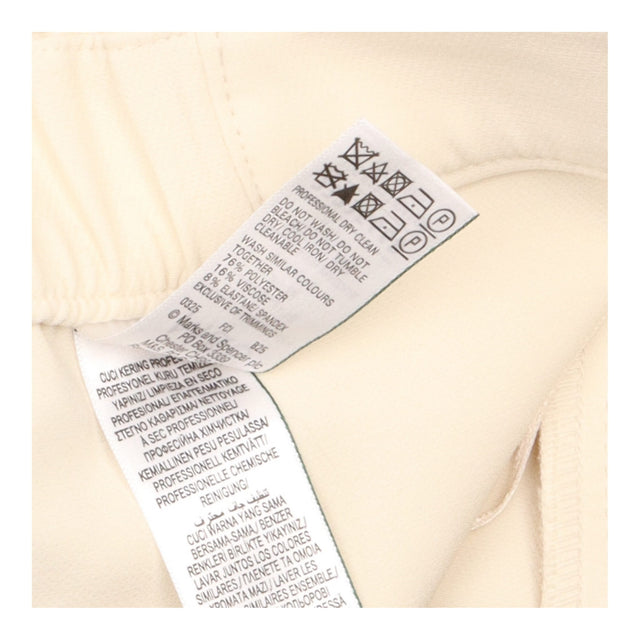 Ecru Off White Asymmetric Button Waistcoat Vest Pl