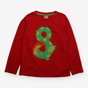 T-shirt red dragon 8