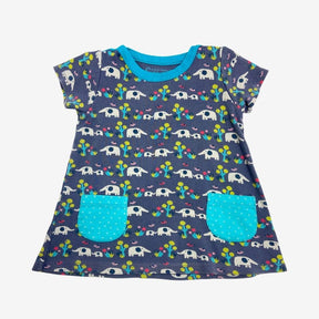 Elephant family allover print tunic