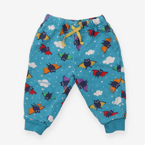 Joggers blue bats clouds