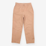 Camel Brown Cotton Tapered Chino Trousers