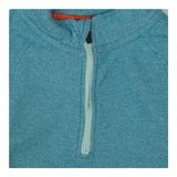 Blue half zip sweater