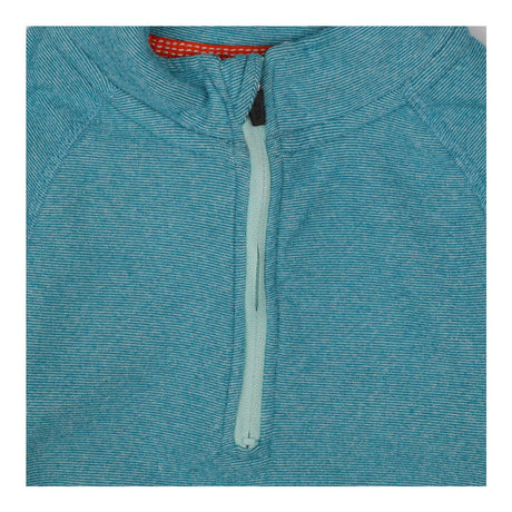 Blue half zip sweater
