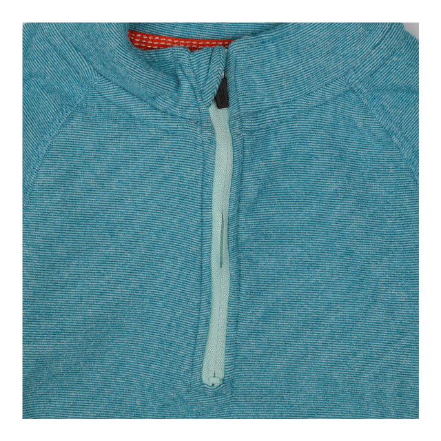 Blue half zip sweater