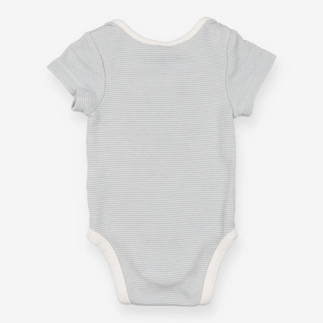 Blue and white stripe bodysuit