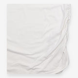Maternity Vest White Ruched Stretch Jersey Tank