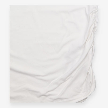 Maternity Vest White Ruched Stretch Jersey Tank