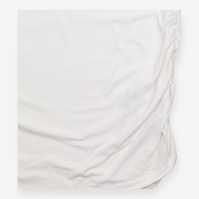 Maternity Vest White Ruched Stretch Jersey Tank