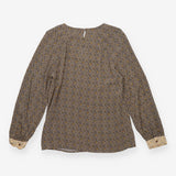 Top Grey Ditsy Floral Long Sleeve
