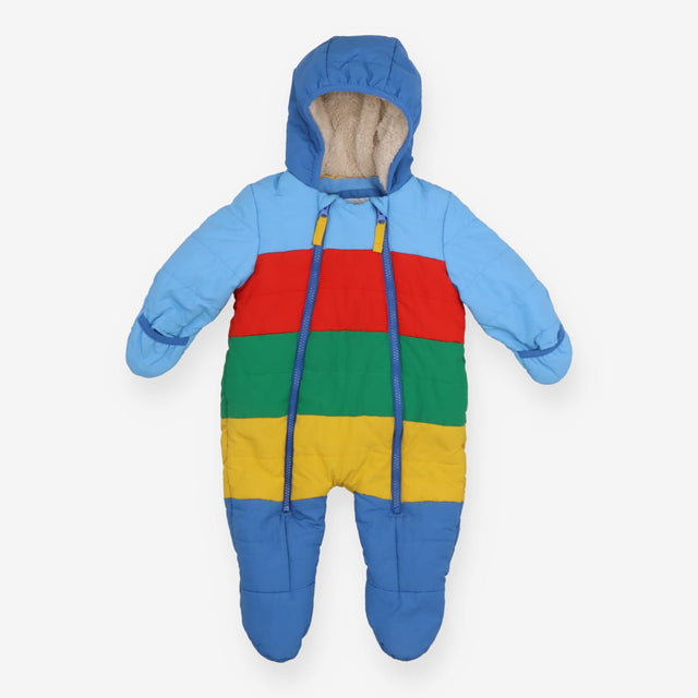 Pramsuit stripes fur lined