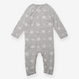 Romper knit grey white stars
