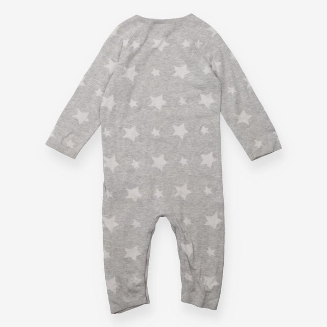 Romper knit grey white stars