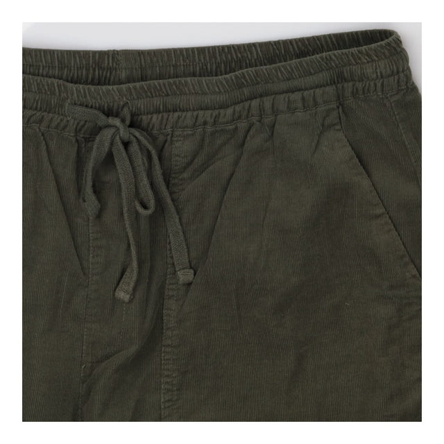 Cord Pull‑On Joggers, Khaki Green