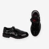 Shoes black patent T bar Kickers